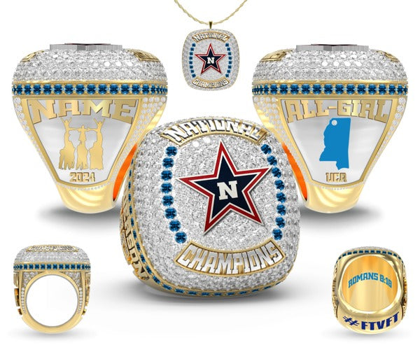 Northwest Mississippi Community College OSR Cheer 2023 Championship Ring