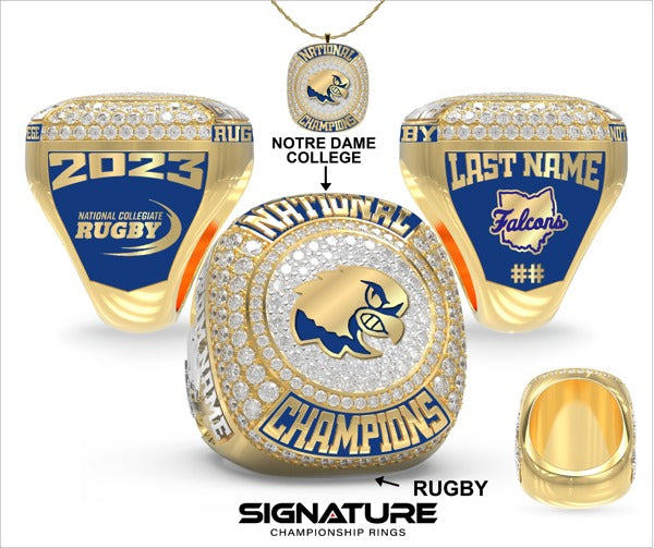 Notre Dame College Rugby - Men's 2023 Championship Ring