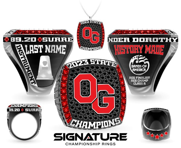 Oak Grove High School Band 2023 Championship Ring