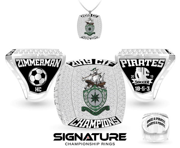 Oceanside High School Soccer -Replacement Men's 2019 Championship Ring
