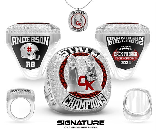 Okanogan High School Football 2024 Championship Ring