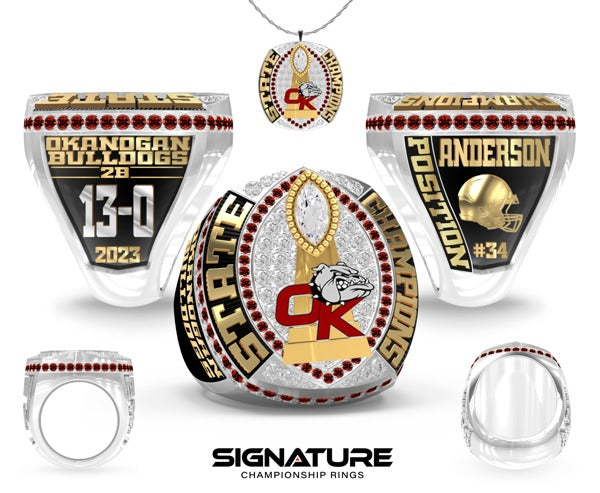 Okanogan High School Football 2023 Championship Ring