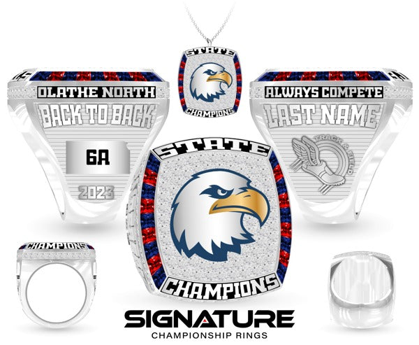 Olathe North High School Track &amp; Field -Men's 2023 Championship Ring