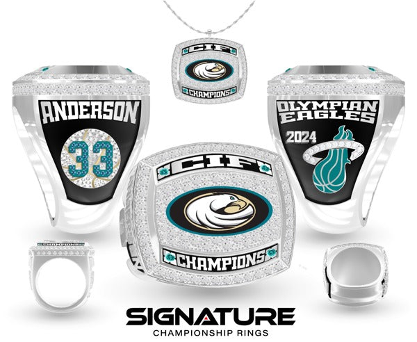 Olympian High School Basketball -Men's 2024 Championship Ring