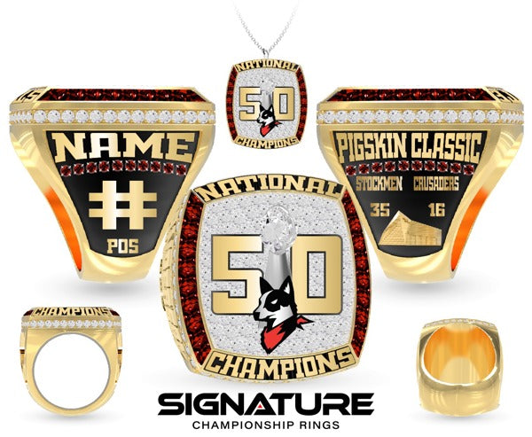 Omaha Stockmen Football 2023 Championship Ring