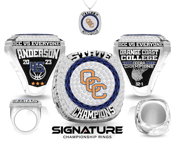 Orange Coast College Basketball -Women's 2023 Championship Ring