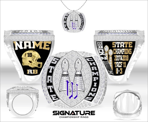 Pro Vision Academy Football 2018 Championship Ring