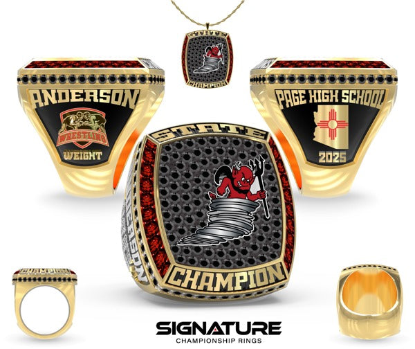 Page High School Wrestling 2025 Championship Ring