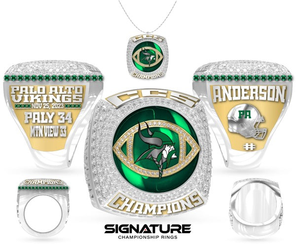 Palo Alto High School Football 2023 Championship Ring