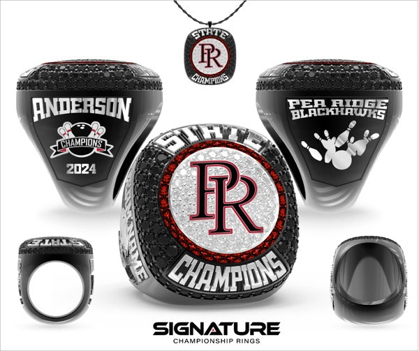 Pea Ridge High School Bowling 2024 Championship Ring