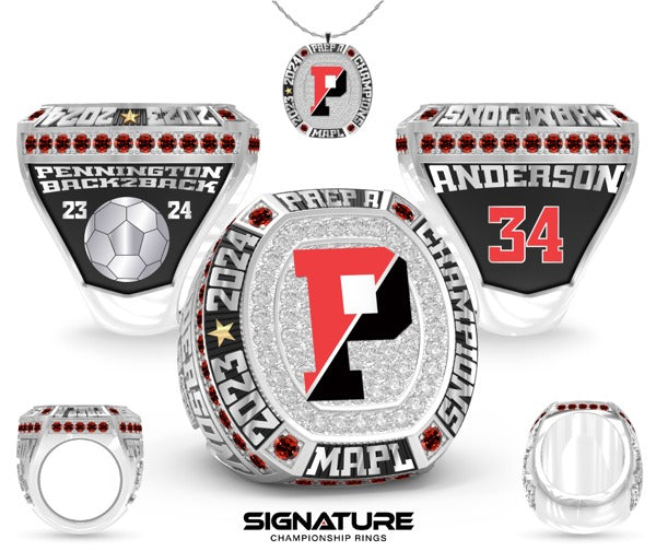 The Pennington School Soccer -Men's 2024 Championship Ring