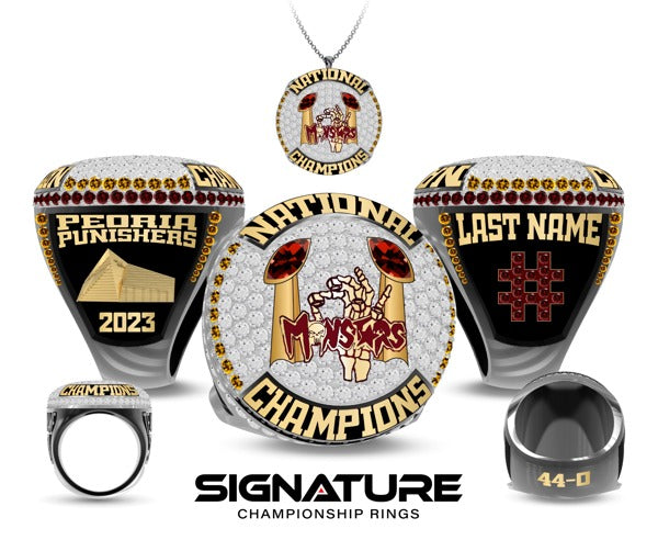 Peoria Punishers Football 2023 Championship Ring