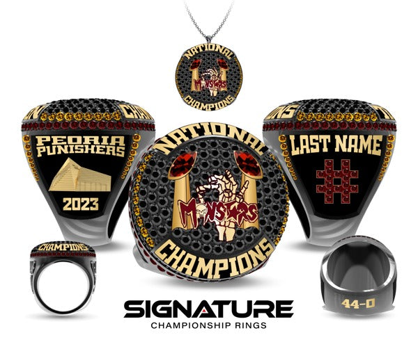 Peoria Punishers Football 2023 Championship Ring