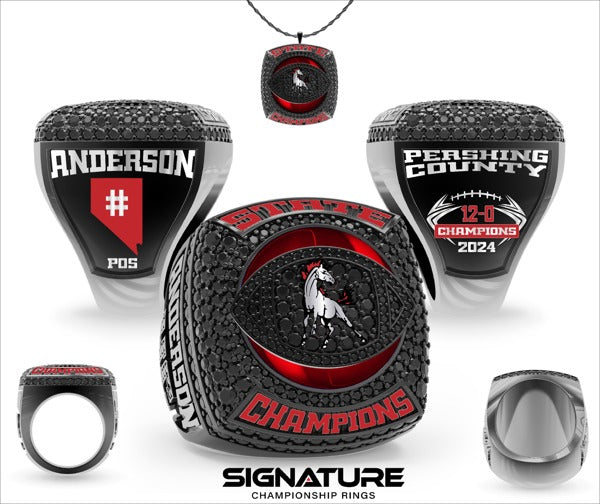 Pershing County High School Football 2024 Championship Ring