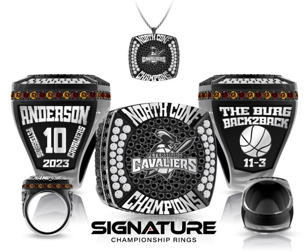 Petersburg Cavaliers Basketball -Men's 2023 Championship Ring