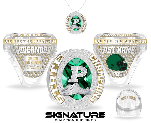 Theodore F Riggs High School Football 2023 Championship Ring