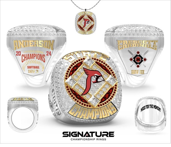 Prescott High School Softball - Women's 2024 Championship Ring