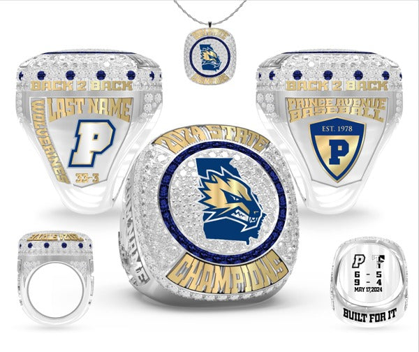 Prince Avenue Christian High School Baseball Coach Ring 2024