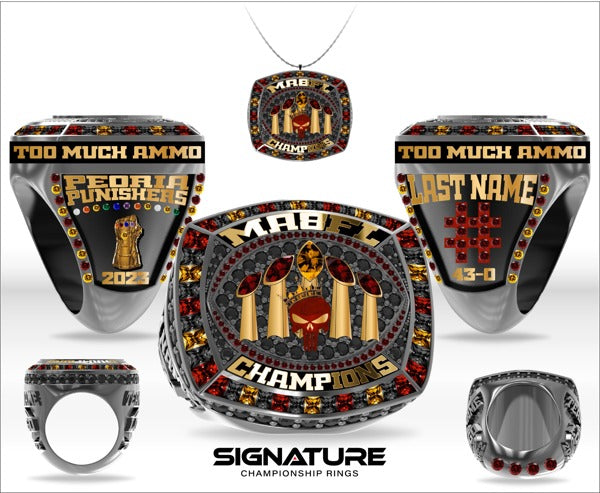 Peoria Punishers National Champs Football 2023 Championship Ring