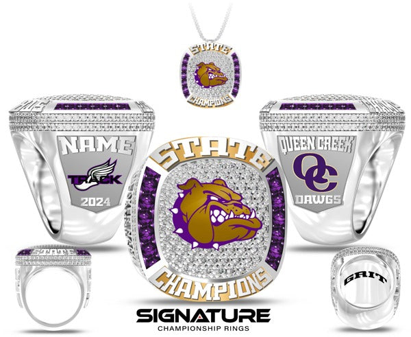Queen Creek High School Track &amp; Field -Men's 2024 Championship Ring