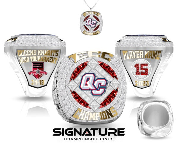 Queens College Baseball 2023 Championship Ring