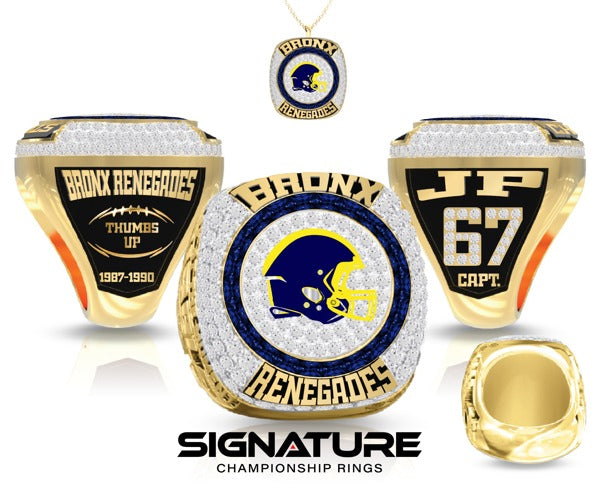 Bronx Renegades Football Football 2023 Championship Ring