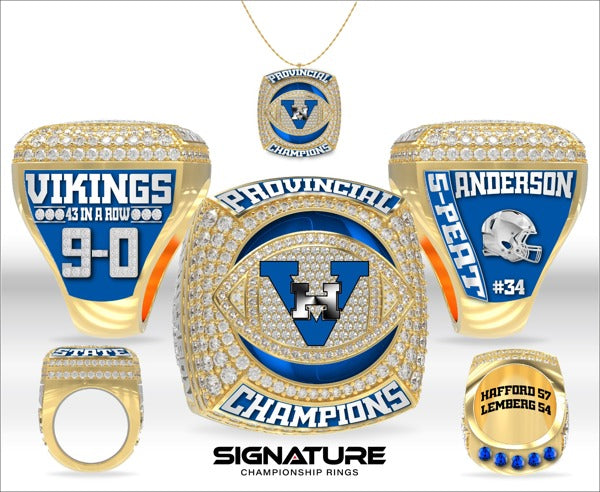 Hafford Central School Football 2023 Championship Ring