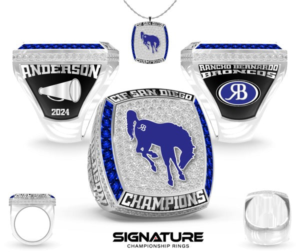 Rancho Bernardo High School Cheer 2024 Championship Ring