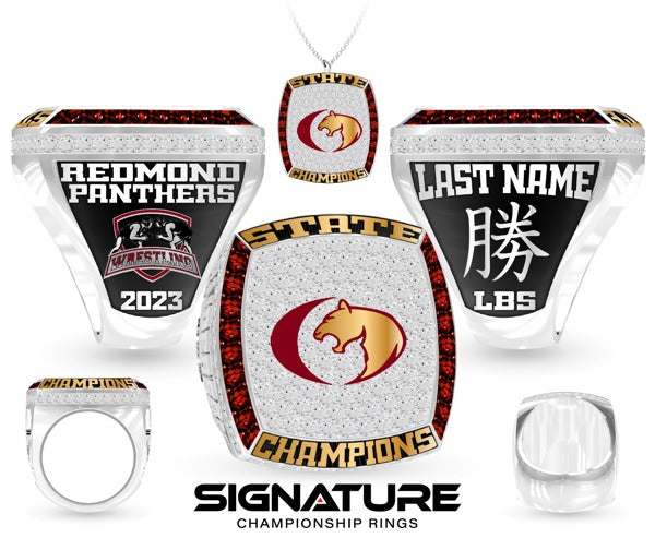 Redmond High School Wrestling 2023 Championship Ring