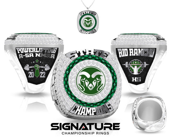 Rio Rancho High School Powerlifting Championship Ring