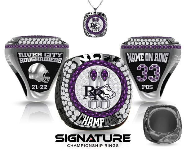 River City Rough Riders Football 2022 Championship Ring