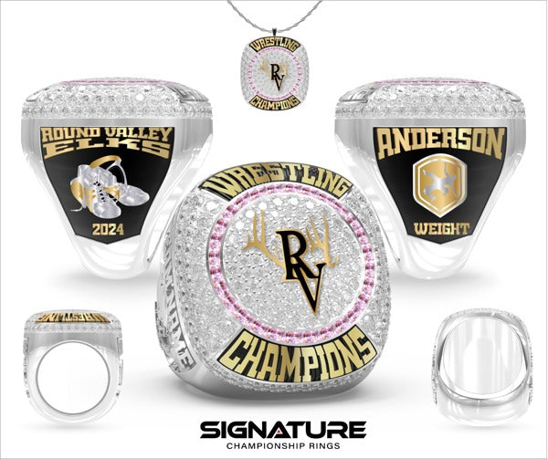 Round Valley High School Wrestling 2024 Championship Ring