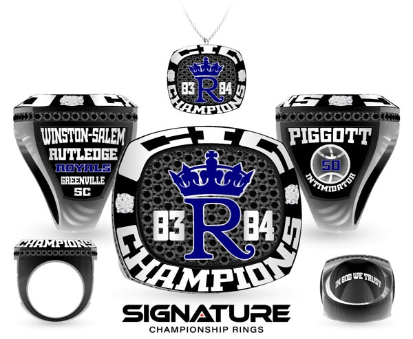 Rutledge Royals Basketball -Men's 1983-1984 Championship Ring
