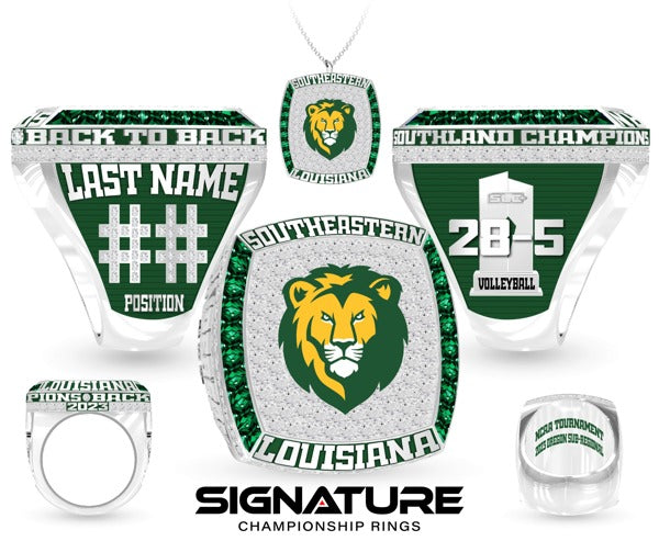 Southeastern Louisiana University Volleyball -Women's 2023 Championship Ring