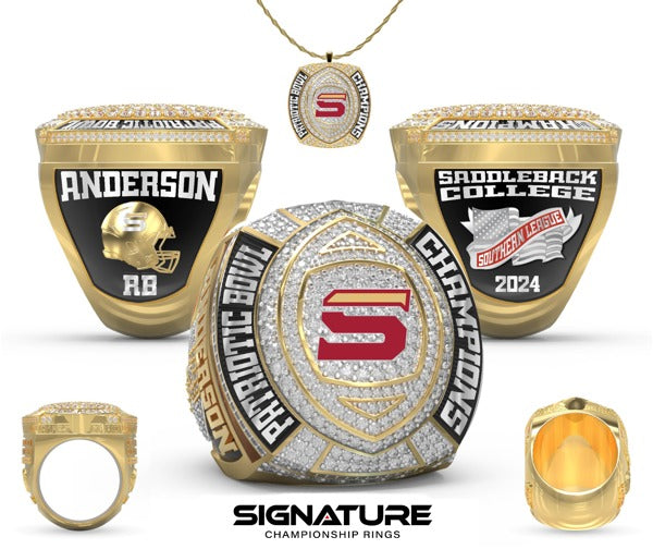 Saddleback College Football 2024 Championship Ring