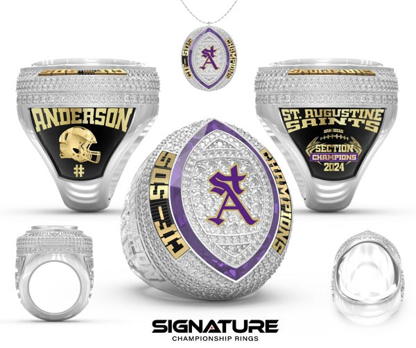 Saint Augustine High School Football 2024 Championship Ring