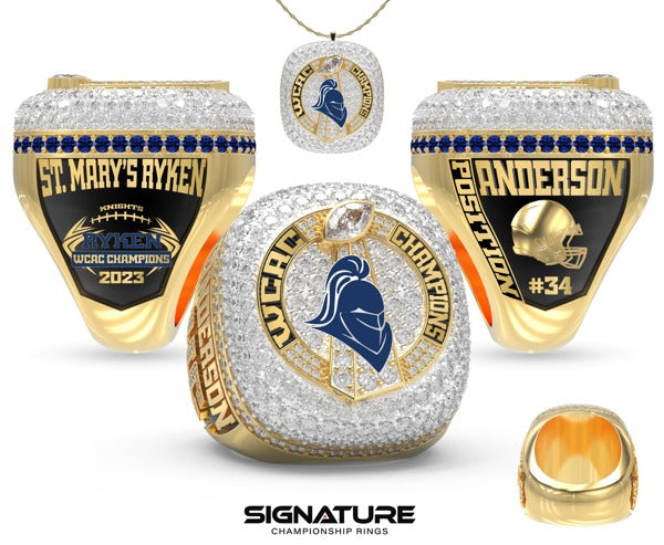 Saint Mary's Ryken High School Football 2023 Championship Ring