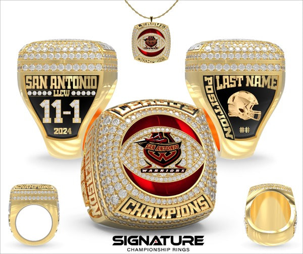 San Antonio Warriors Football 2024 Championship Ring