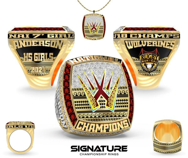 San Mateo Wolverines Rugby Club Rugby - Women's 2024 Championship Ring