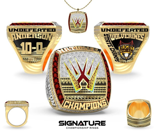 San Mateo Wolverines Rugby Club Rugby - Men's 2024 Championship Ring