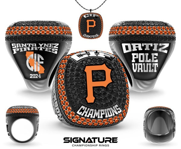 Santa Ynez Valley Union High School Track & Field - Ortiz 2024 Championship Ring