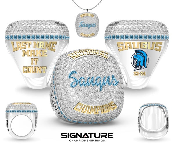 Saugus High School Cheer 2024 Championship Ring