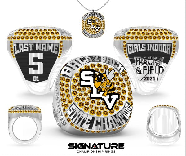 Scotlandville Magnet High School Track & Field -Women's 2024 Championship Ring Indoor