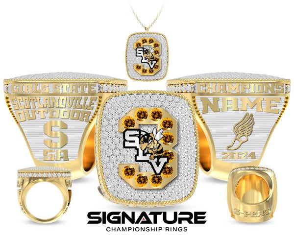 Scotlandville Magnet High School Track &amp; Field -Women's 2024 Championship Ring Outdoor
