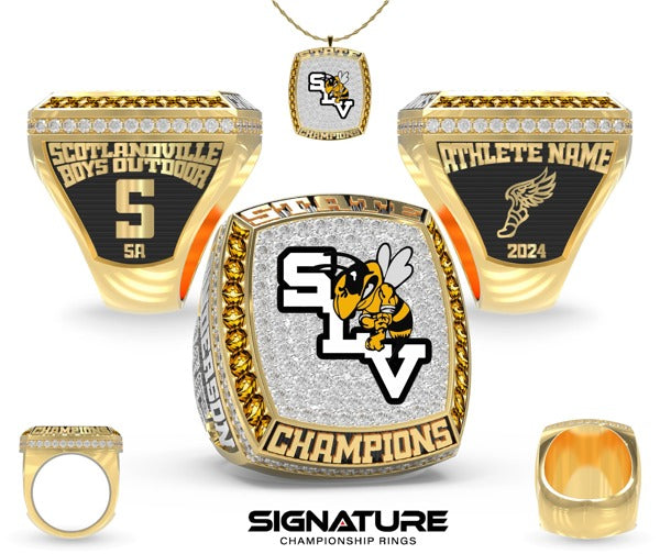 Scotlandville Magnet High School Track & Field -Men's 2024 Championship Ring Outdoor