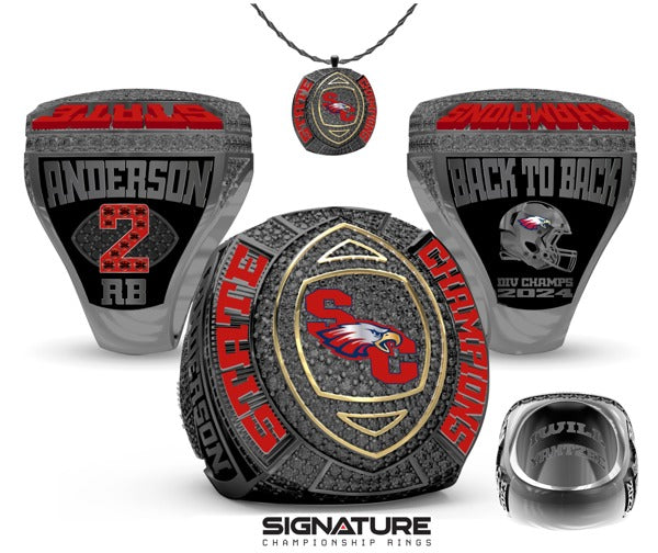 Scottsdale Christian Academy Football 2024 Championship Ring