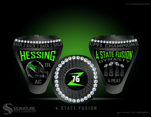 4 State Fusion Championship Ring