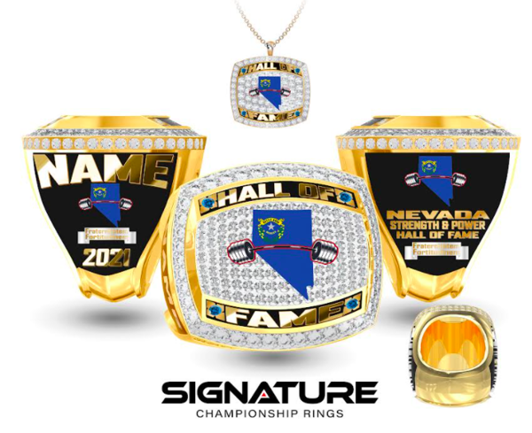 Nevada Powerlifting Hall of Fame Championship Ring