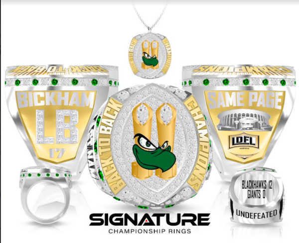 Inglewood Blackhawks Championship Ring