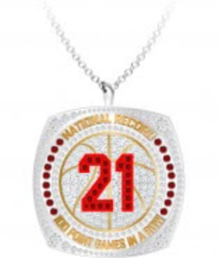 100 Point Games in a Row Pendant